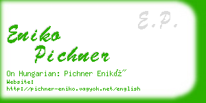 eniko pichner business card